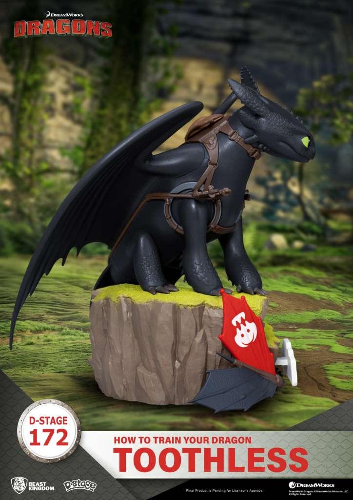 How to Train Your Dragon Toothless D-Stage Figur - Robotto