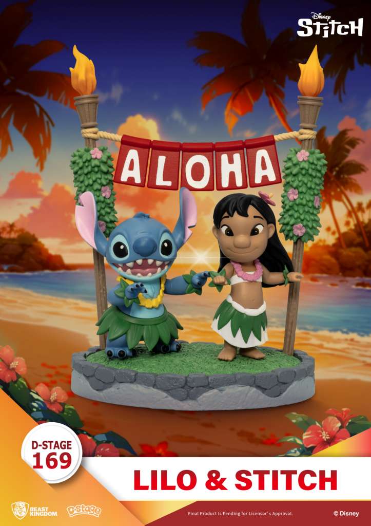 Lilo & Stitch Stitch D-Stage - Diarama med Hula Dans beast kingdom