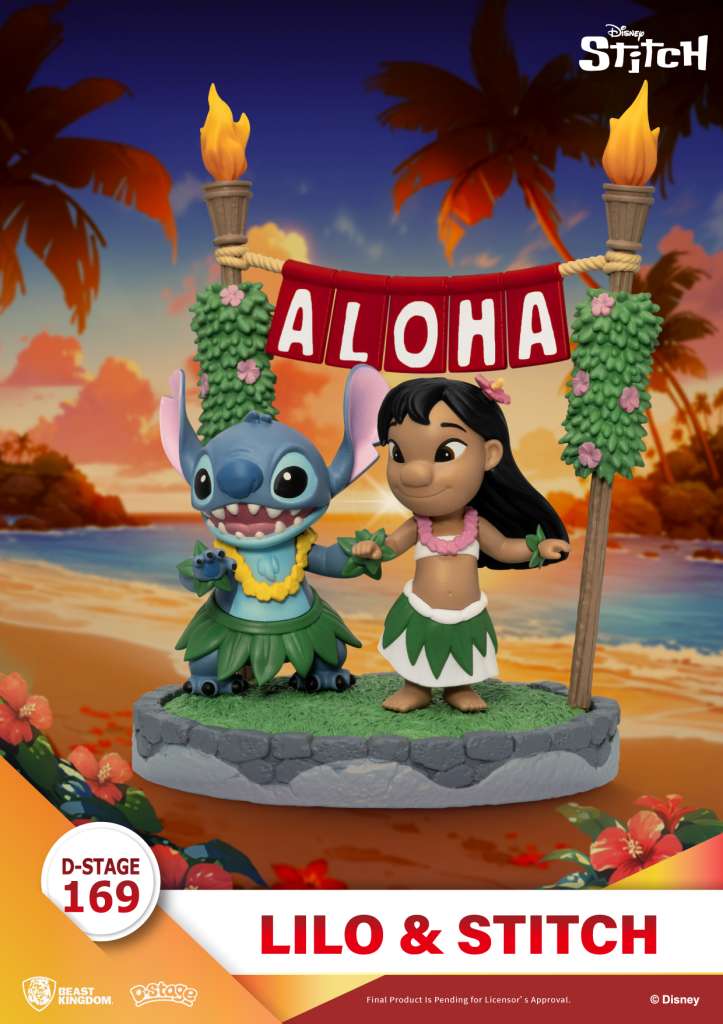 Lilo & Stitch Stitch D-Stage - Diarama med Hula Dans beast kingdom
