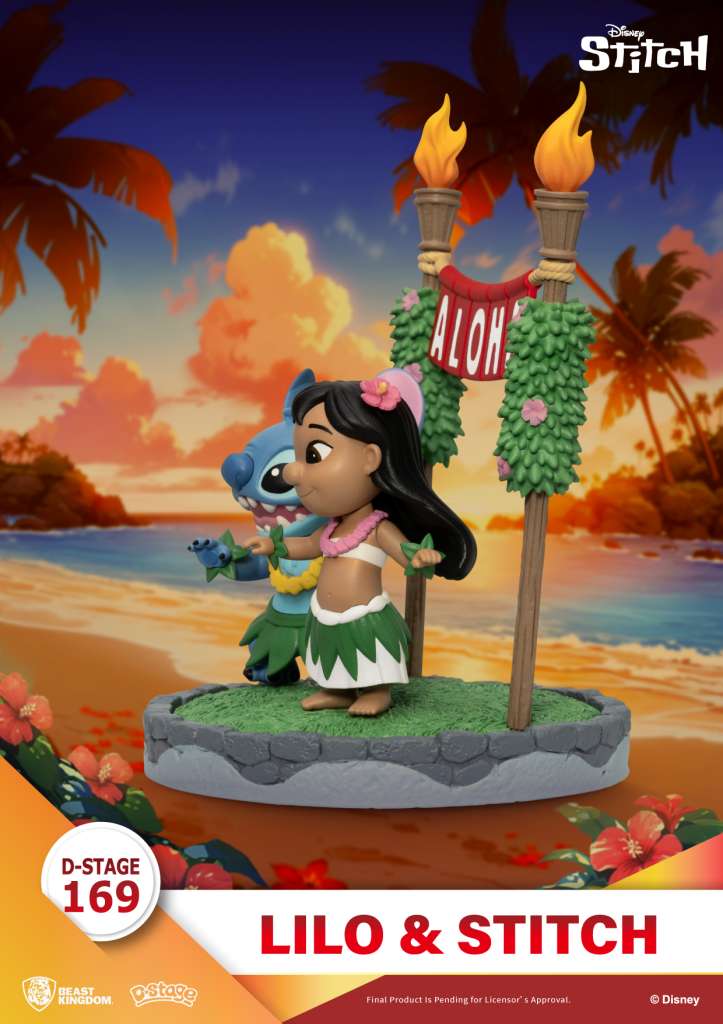 Lilo & Stitch Stitch D-Stage - Diarama med Hula Dans beast kingdom