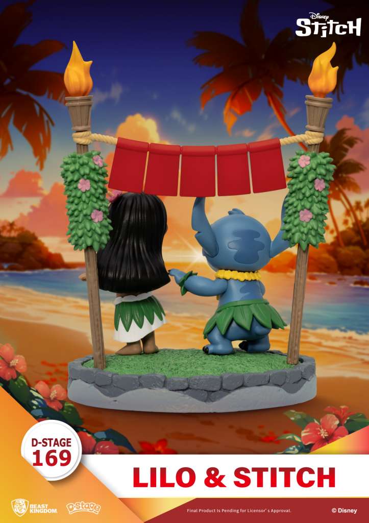Lilo & Stitch Stitch D-Stage - Diarama med Hula Dans beast kingdom