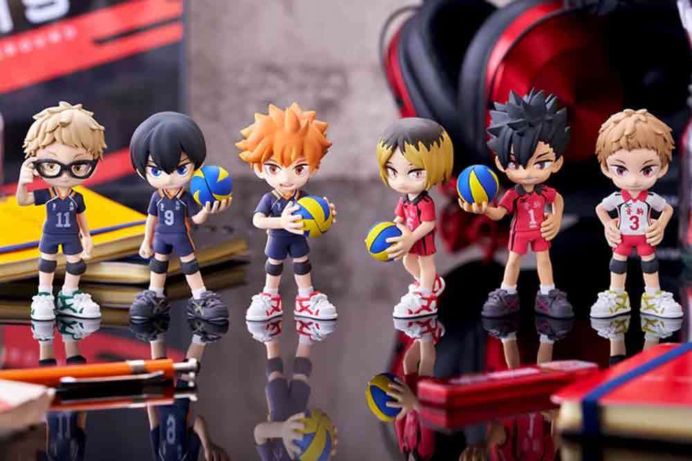 Haikyu Anime Collection - Display (6) Mini-Figurer yume