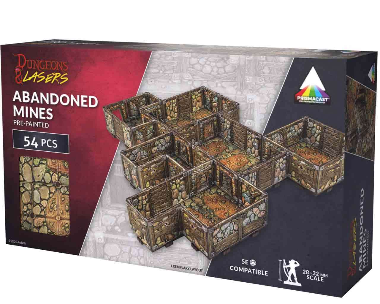 Dungeons & Lasers: Övergivna Gruvor - Prismatic Pre-painted Terräng archon games