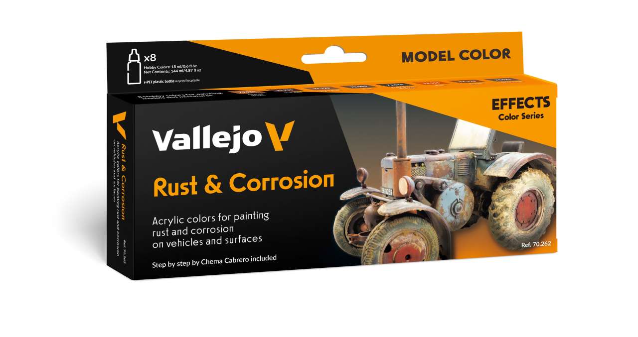 Rust and Corrosion by Chema Cabrero - Model Color Set 70262 vallejo