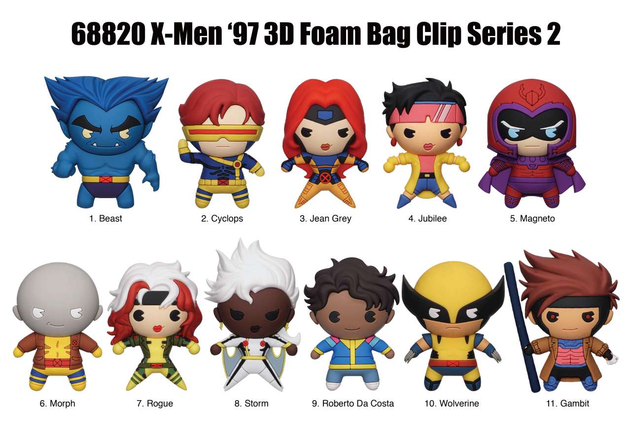 X-men 97 Bag Clip Blind Box Display (24) monogram