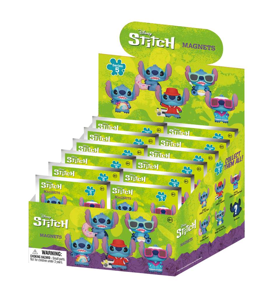 Stitch S5 Magnets Blind Pack Display (12) monogram