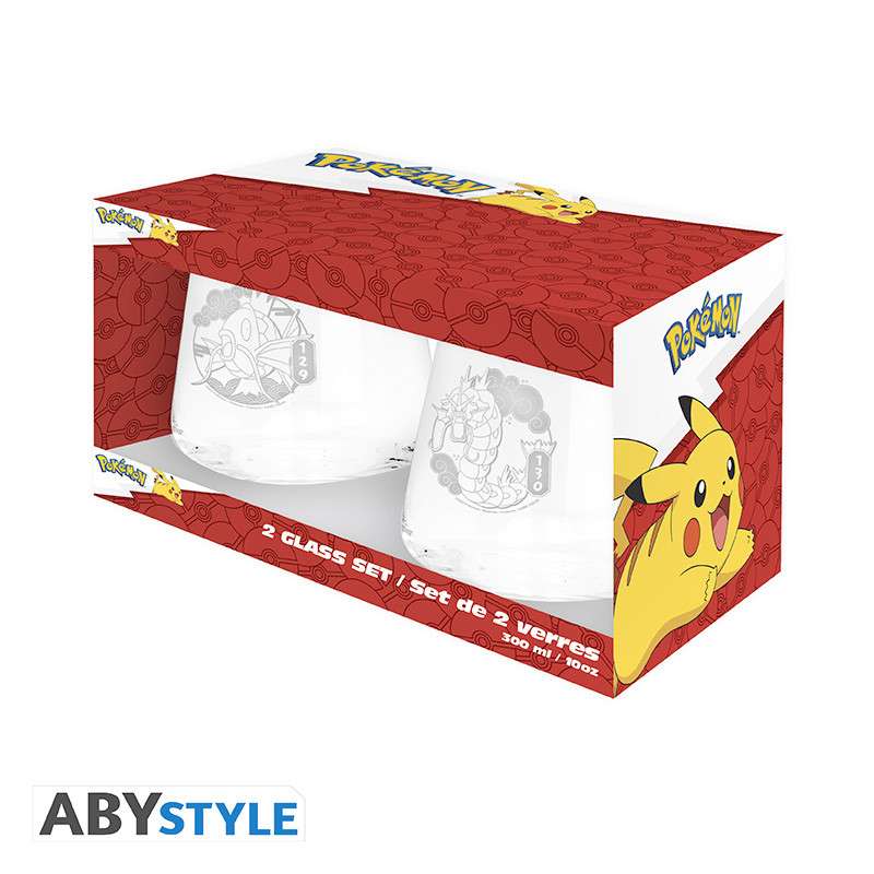 Pokémon Magikarp & Gyarados Glas Set (2) abystyle studio