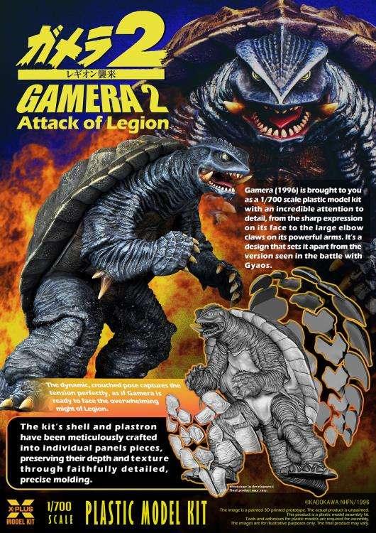 Gamera 1996 Skala 1/700 Plastmodellkit - Robotto