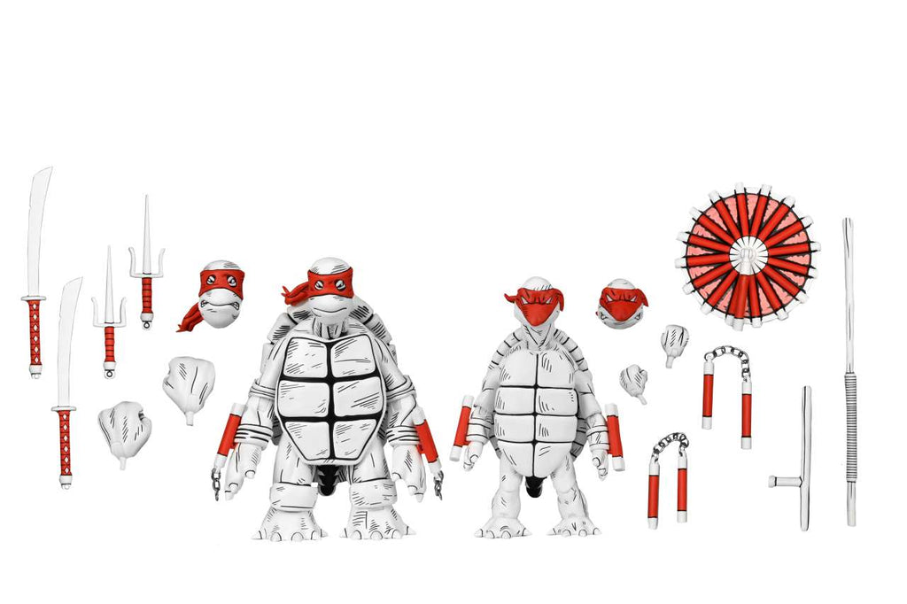 Teenage Mutant Ninja Turtles Mirage B&W First Turtles 2-Pack neca