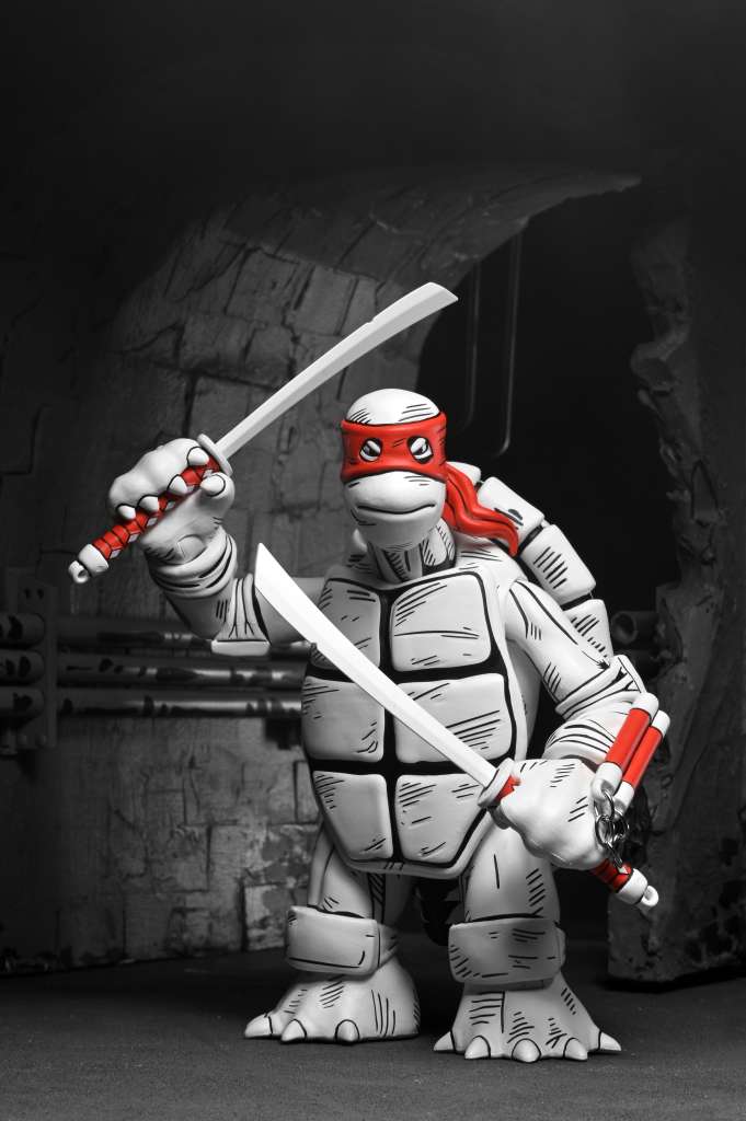 Teenage Mutant Ninja Turtles Mirage B&W First Turtles 2-Pack neca