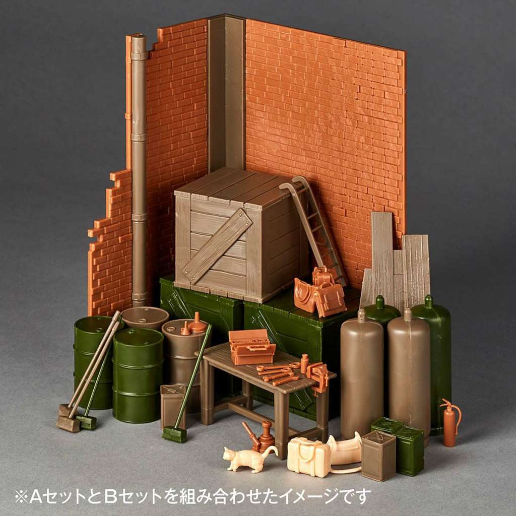 Girls und Panzer Last Chapt Garage Set (B) - ARTPLA Modellkit kaiyodo