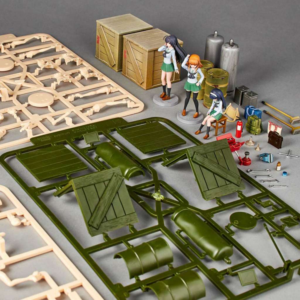 Girls und Panzer Last Chapt Garage Set (B) - ARTPLA Modellkit kaiyodo