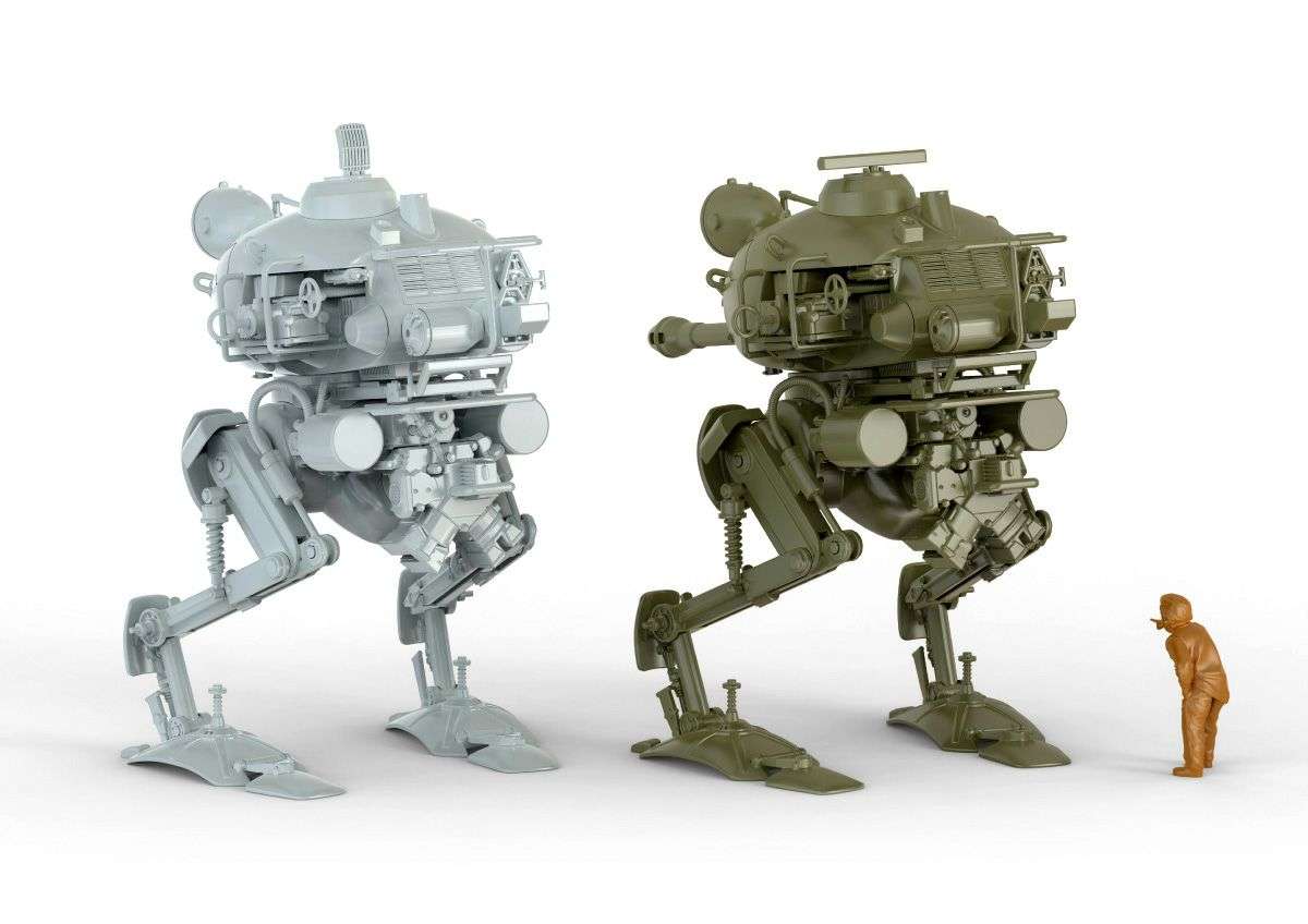 Maschinen Krieger Krote lång pipa/kort pipa och Victor ARTPLA modellkit