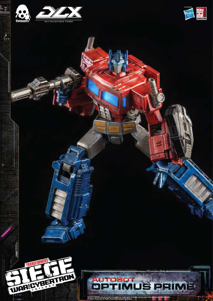 Transformers War for Cybertron Trilogy DLX Optimus Prime Actionfigur threea toys/threezero