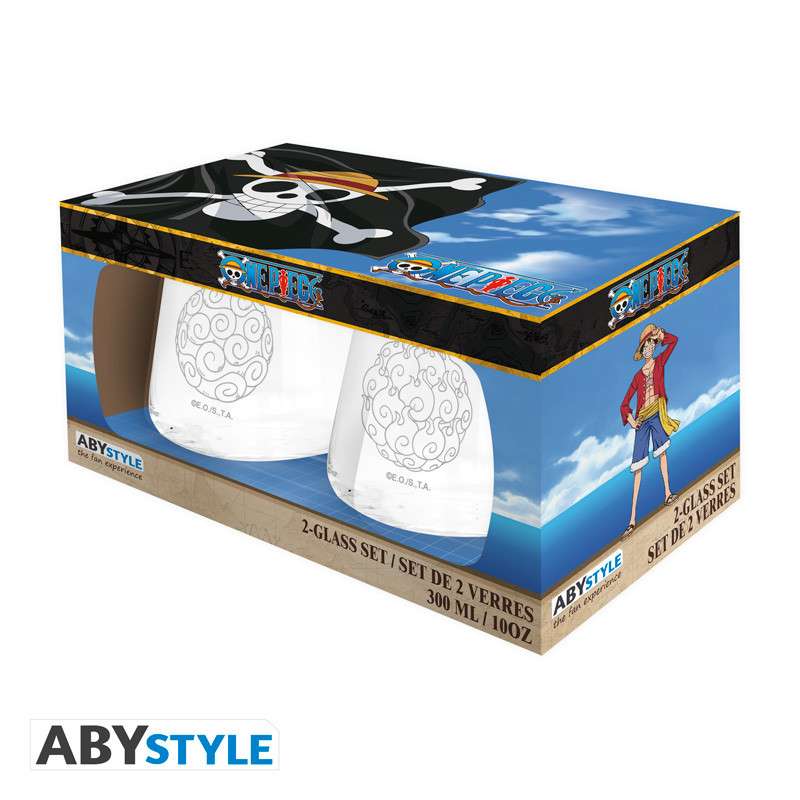 One Piece Djävulsfrukter Glas Set (2) abystyle studio