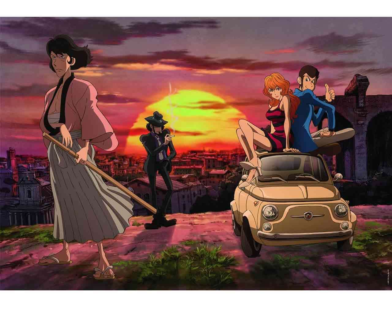 Anime Pussel Kollektion - Lupin III - Solnedgång - 1000 bitar clementoni