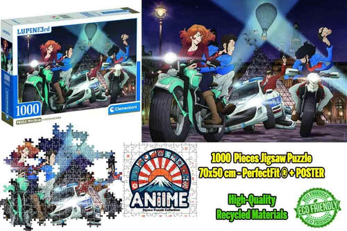 Anime pusselkollektion - Lupin III - Chase - 1000 bitar - Robotto