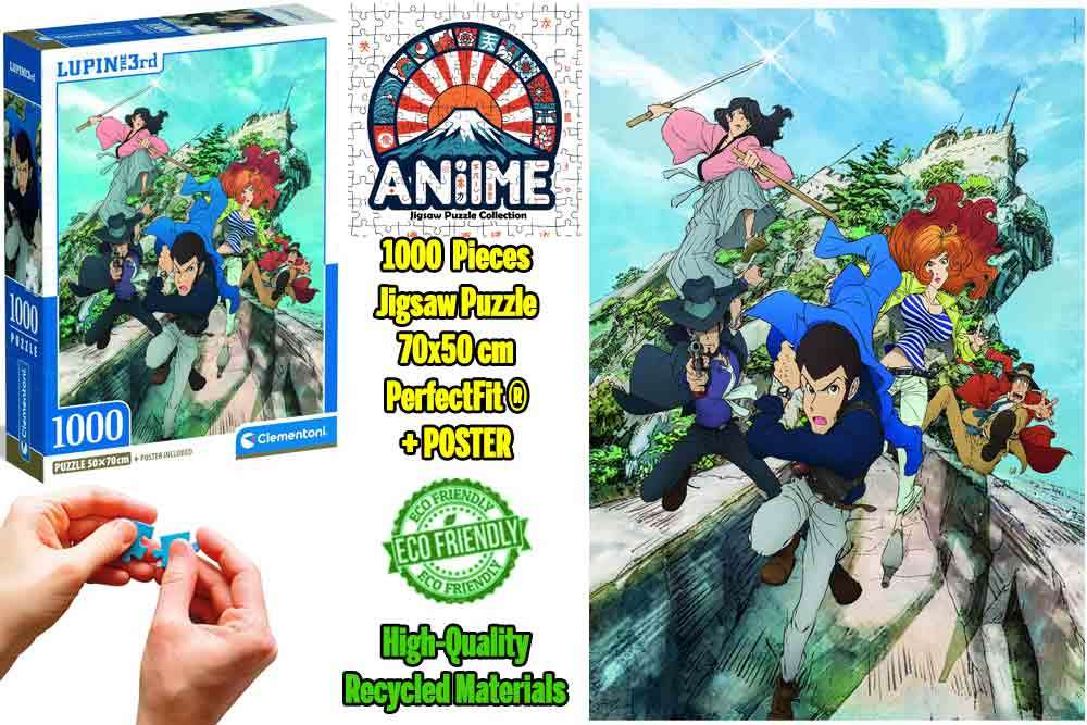 Anime Puzzle Collection - Lupin the 3rd - The Italian Adventure - Jigsaw Puzzle 1000 pcs clementoni