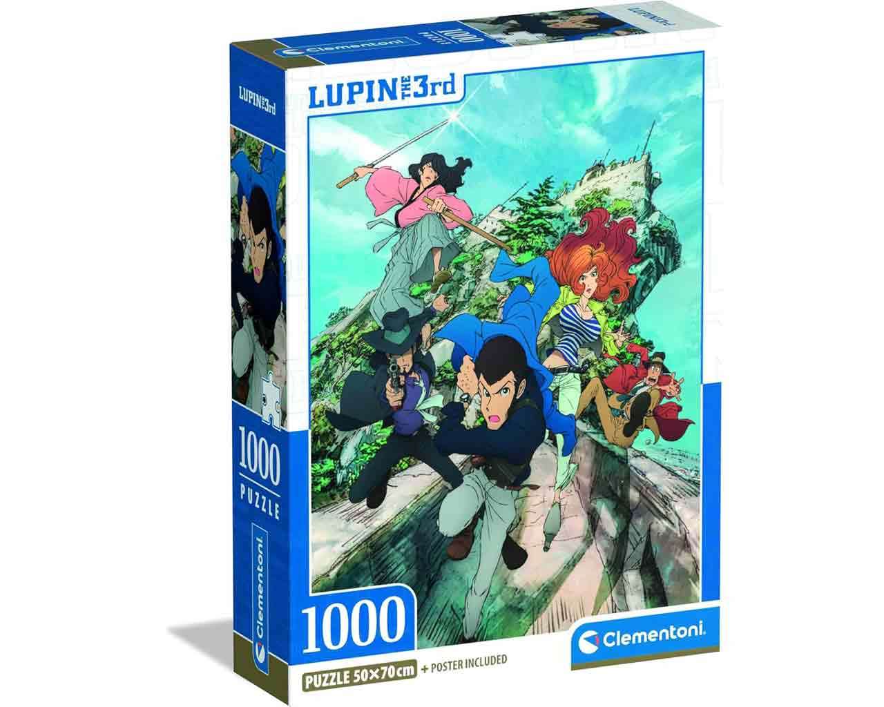 Anime Puzzle Collection - Lupin the 3rd - The Italian Adventure - Jigsaw Puzzle 1000 pcs clementoni