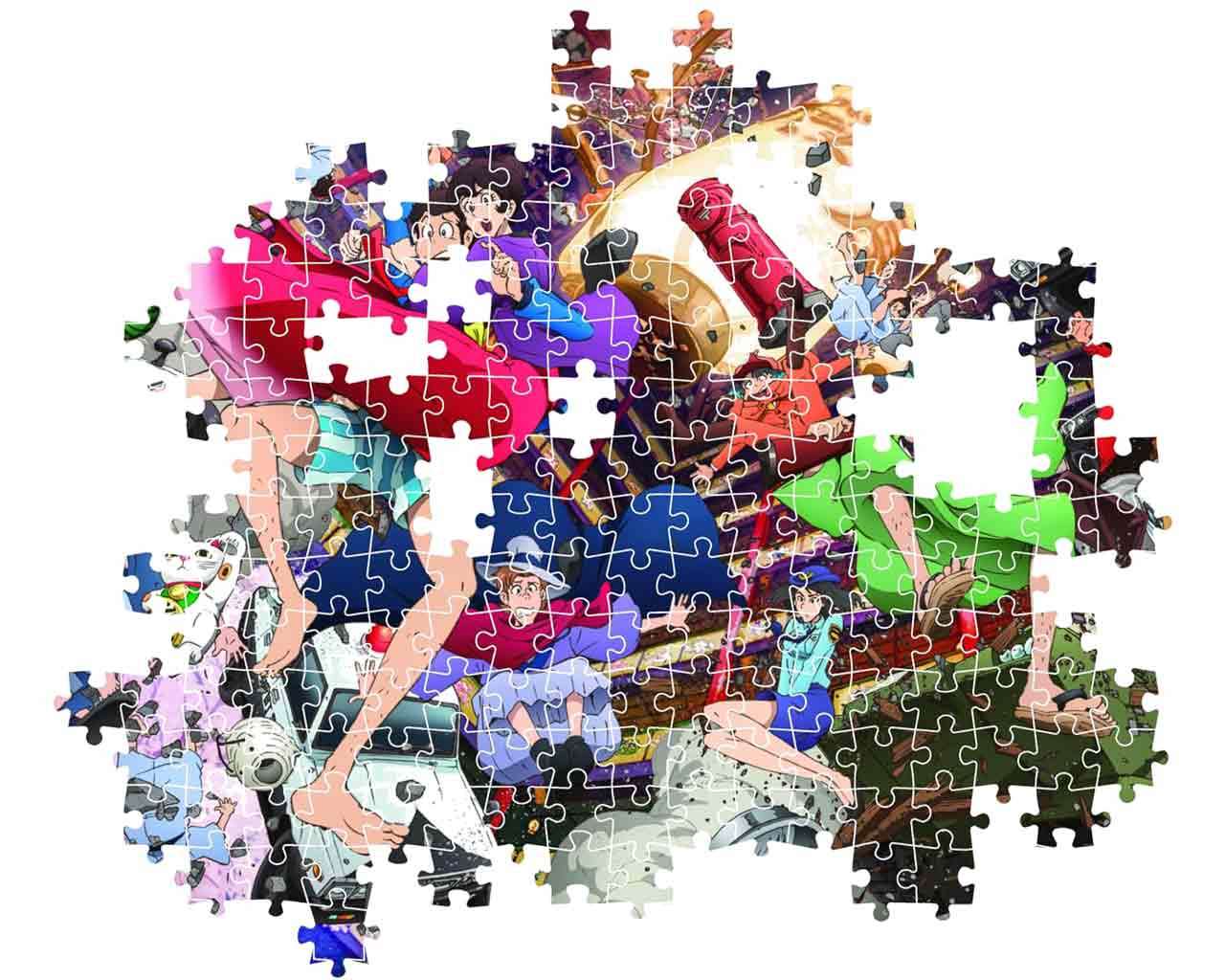 Anime Pusselkollektion - Lupin the 3rd - Explosion - Jigsaw Puzzle 1500 delar clementoni