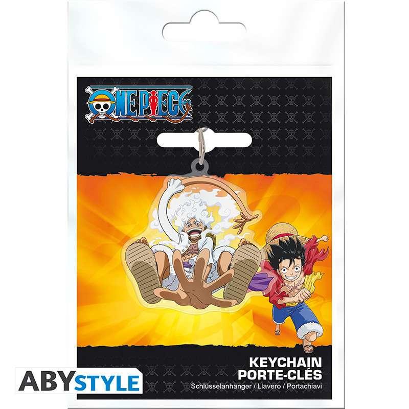 One Piece Luffy Gear 5 Acryl Nyckelring - Robotto