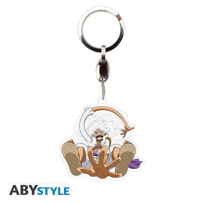 One Piece Luffy Gear 5 Acryl Nyckelring - Robotto