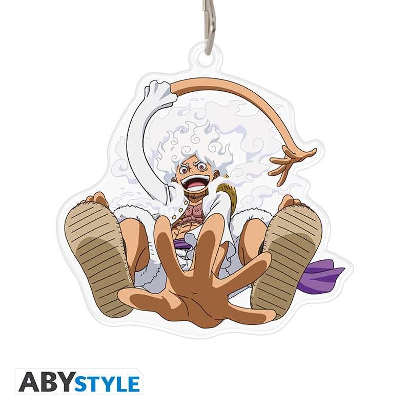 One Piece Luffy Gear 5 Acryl Nyckelring - Robotto
