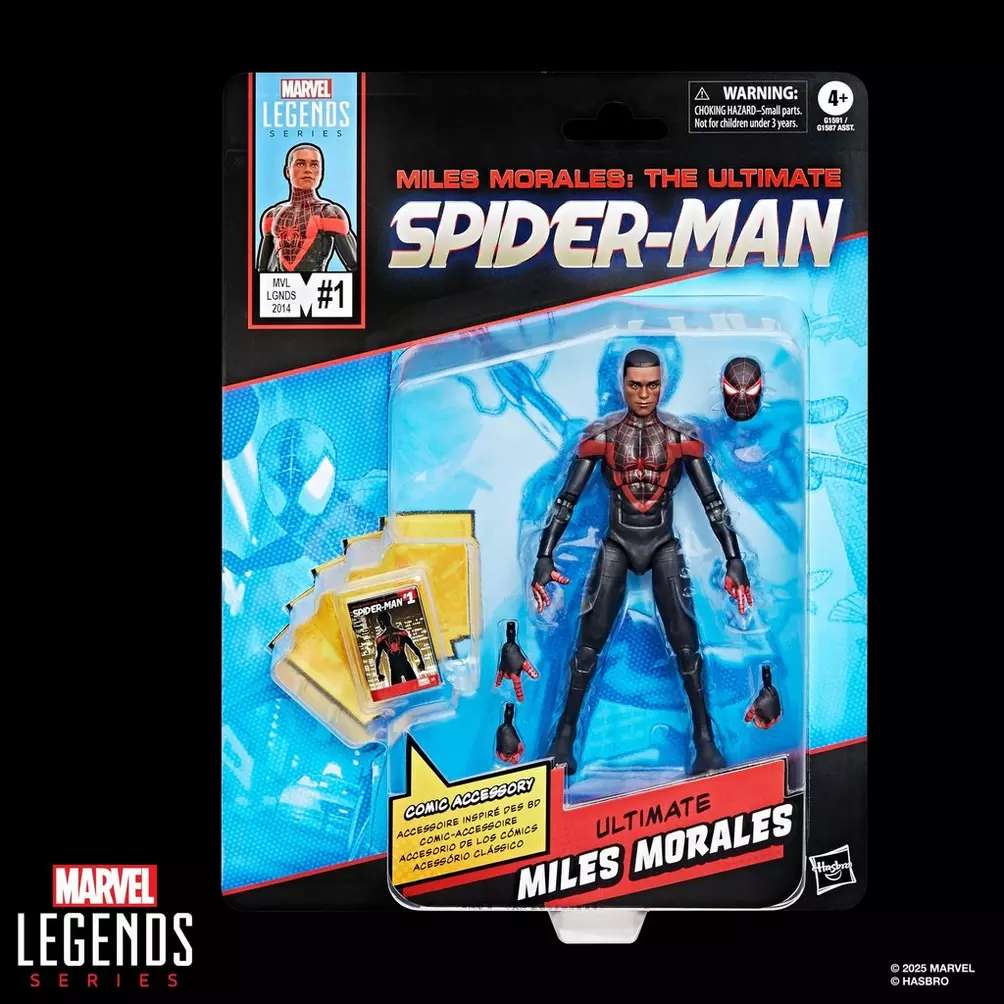 Marvel Legends Mini Comics Ultimate Miles Morales Spider-Man Action Figur hasbro