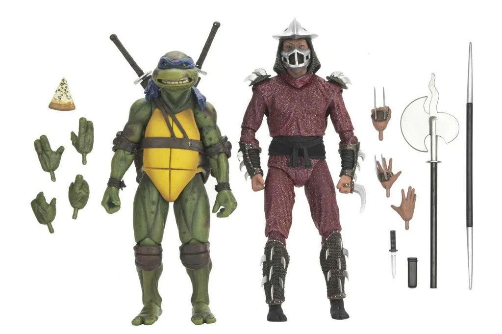 TMNT 1990 Takstrid Strid: Shredder vs Leo 2-Pack AF - Robotto