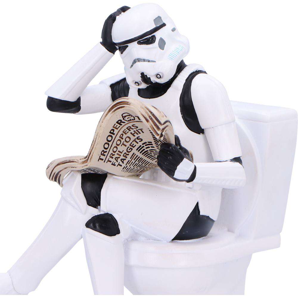 Stormtrooper Pooper Trooper Figurine på Toalett nemesis now