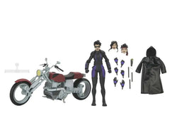 TMNT Last Ronin Casey Marie Actionfigur med Motorcykel - Robotto