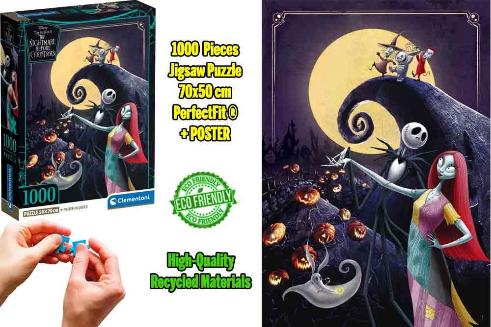 The Nightmare Before Christmas - Pussel 1000 bitar clementoni