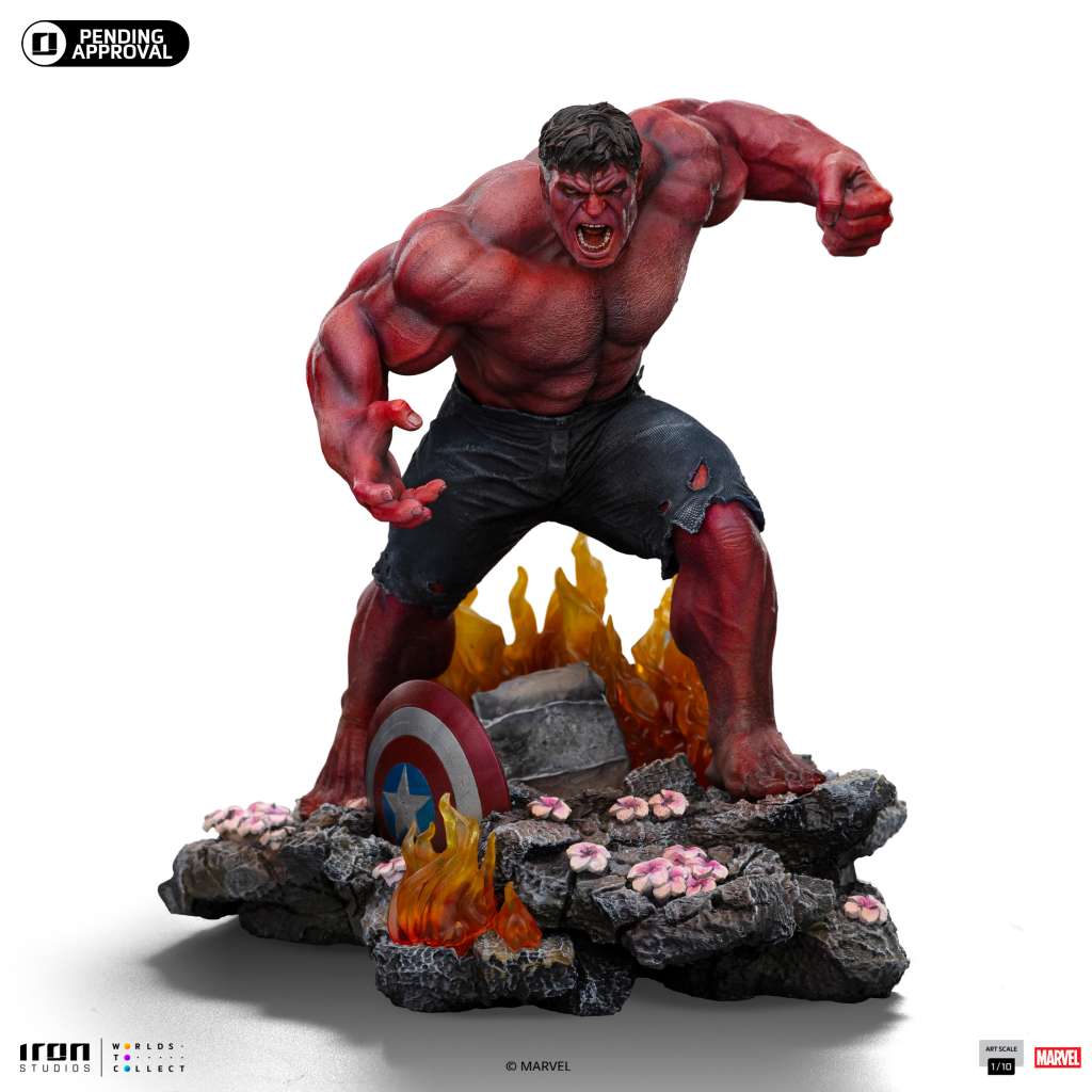 Captain America: Brave New World - Red Hulk 1/10 Staty iron studios