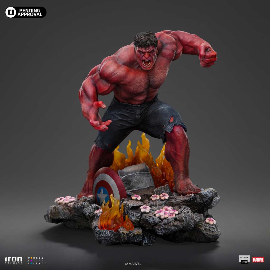 Captain America: Brave New World - Red Hulk 1/10 Staty iron studios
