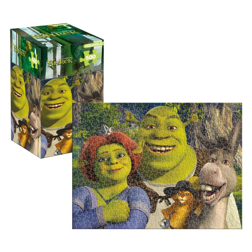 Shrek Familj 500 Bitars Pussel (Vertikal Låda) aquarius ent