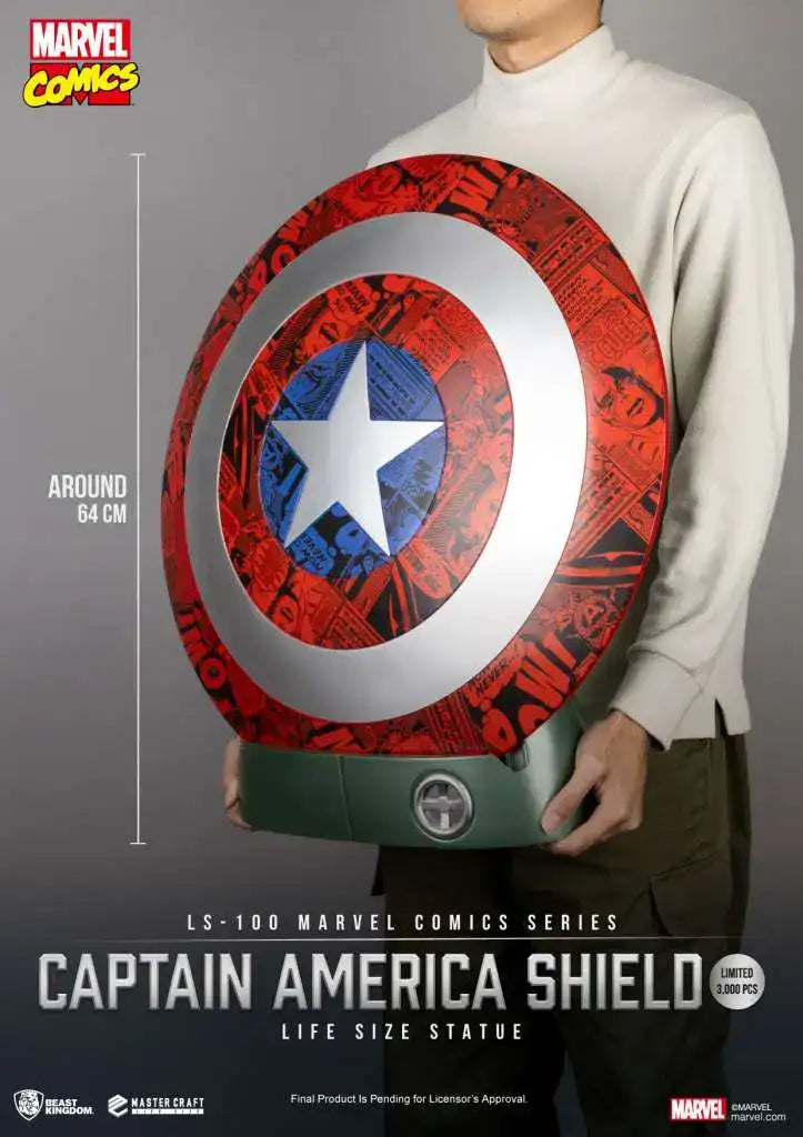 MARVEL COMICS SERIES CAPTAIN AMERICA SHIELD LIFE SIZE ST