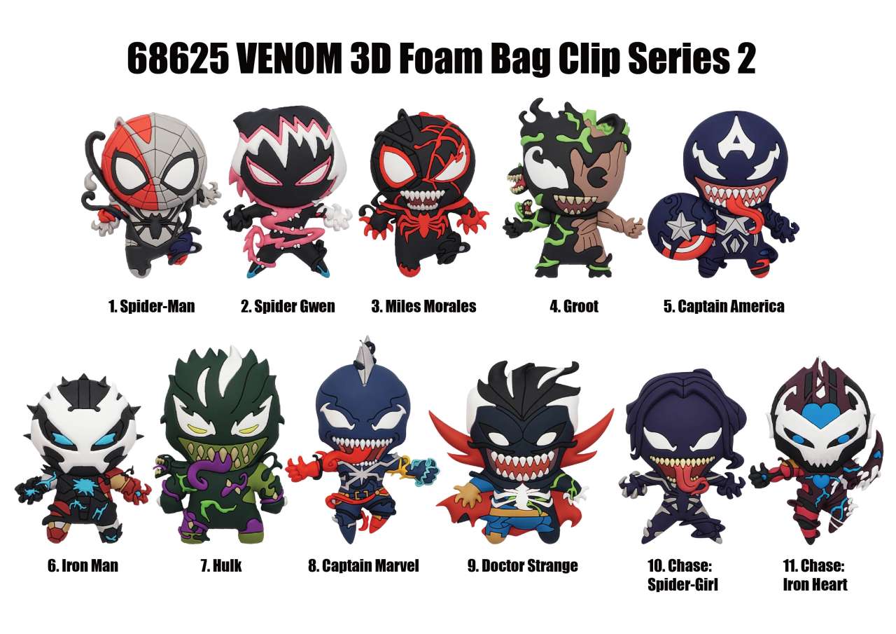 Venom Series 2 Bag Clip Display (24) monogram