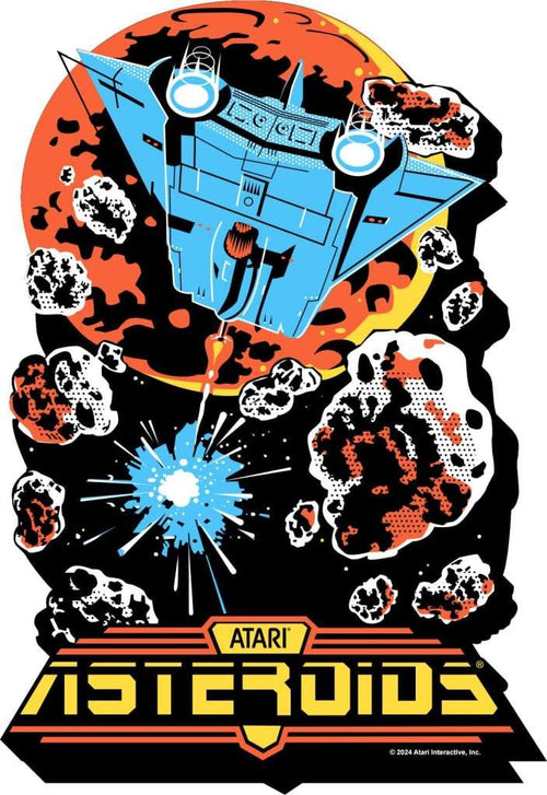 Atari Asteroids Funky Chunky Magnet - Robotto