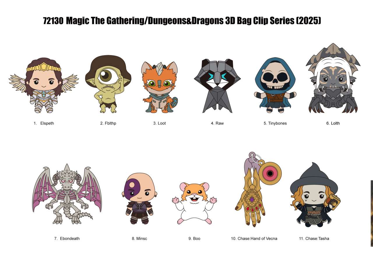 Magic the gathering bag clip blind box display (24)