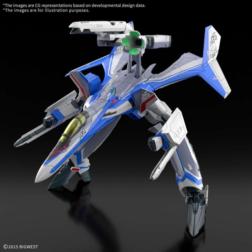 Blue Robotto Hg Vf-31J Siegfried Hayate Immelmann Use 1/100 - Detailed Model ...