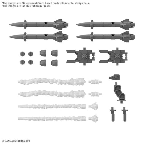 30mm 1/144 Delalternativdelar Set 21 Multi Missil 1 - Robotto