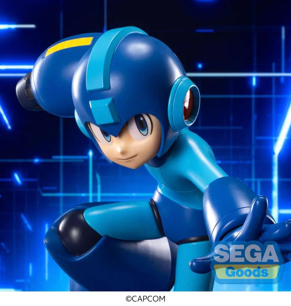 Mega Man Luminasta-figur i PVC med måtten 14 cm bredd och 19 cm höjd