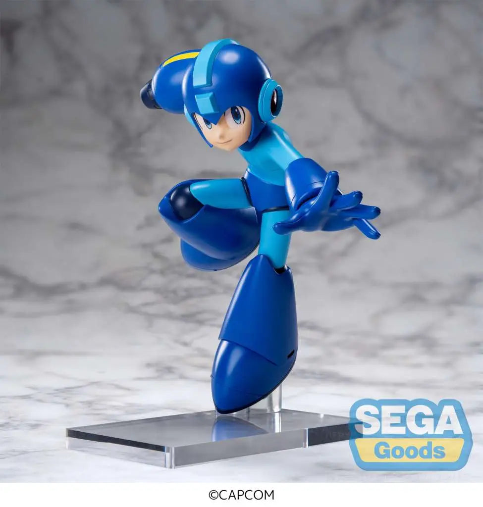 Mega Man Luminasta-figur i PVC med måtten 14 cm bredd och 19 cm höjd