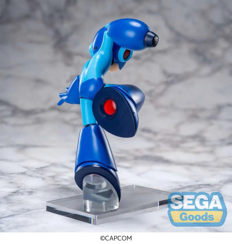 Mega Man Luminasta-figur i PVC med måtten 14 cm bredd och 19 cm höjd