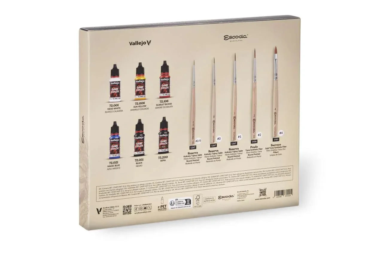 Ultimate Miniature Set Paint and Brushes 72206 - Robotto