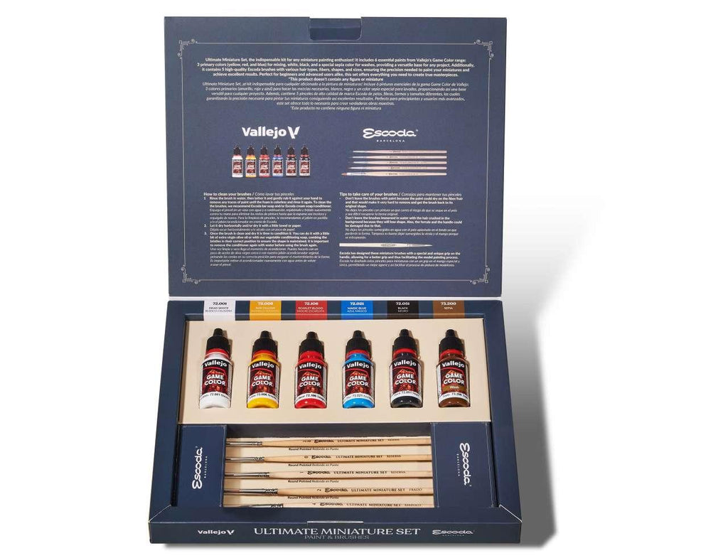 Ultimate Miniature Set Paint and Brushes 72206 - Robotto