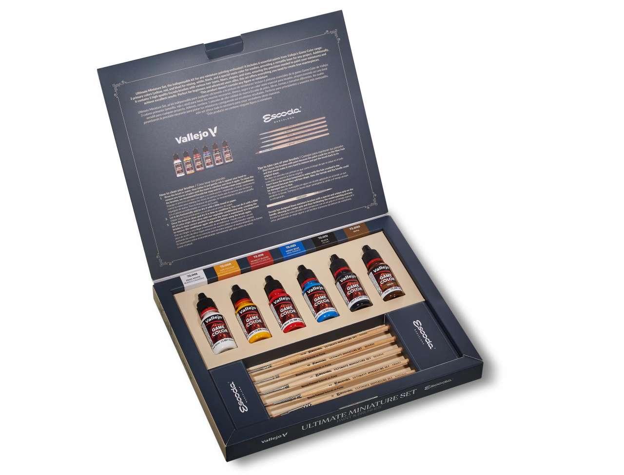 Ultimate Miniature Set Paint and Brushes 72206 - Robotto