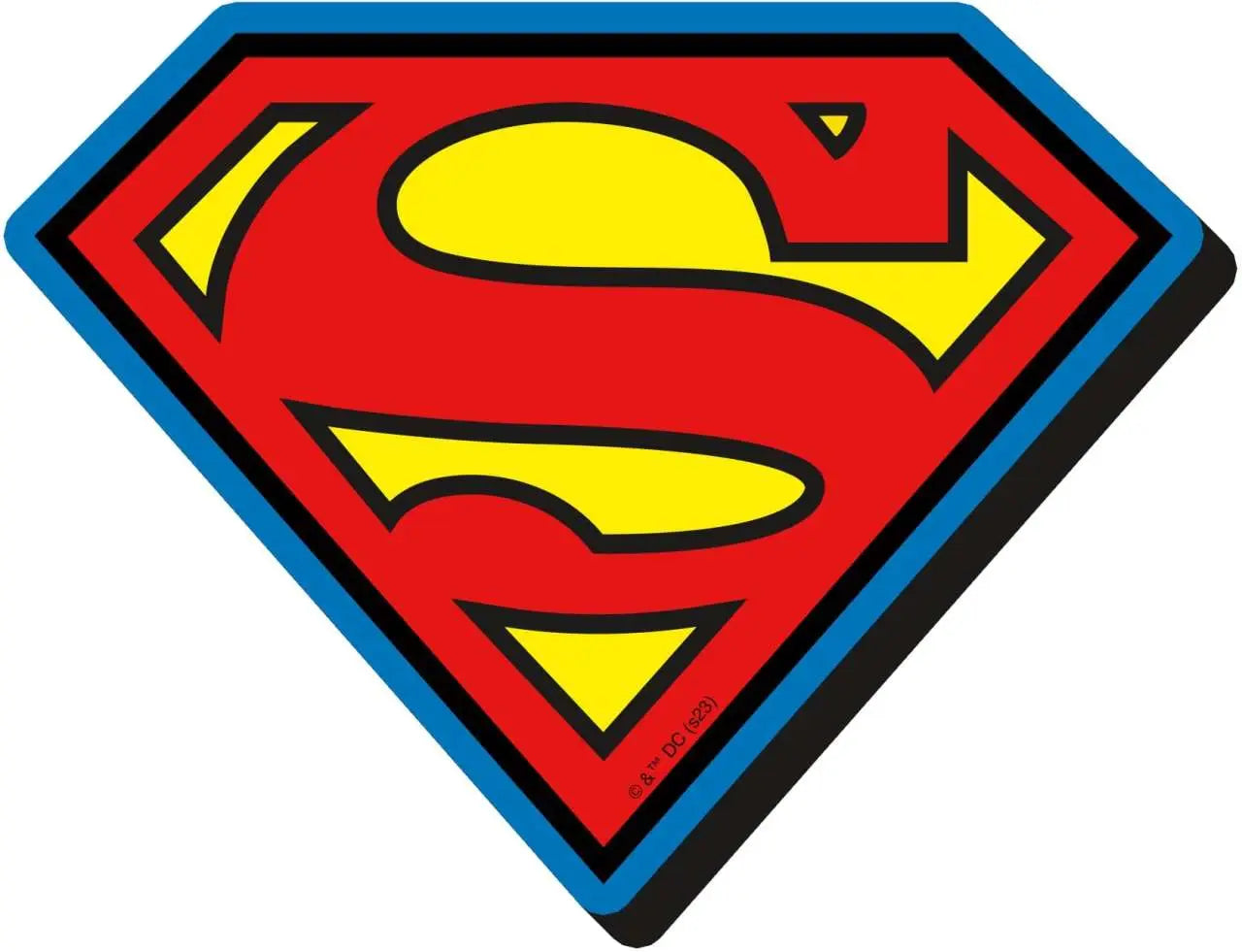 Dc Comics Superman-logotyp Funkig Tjock Magnet