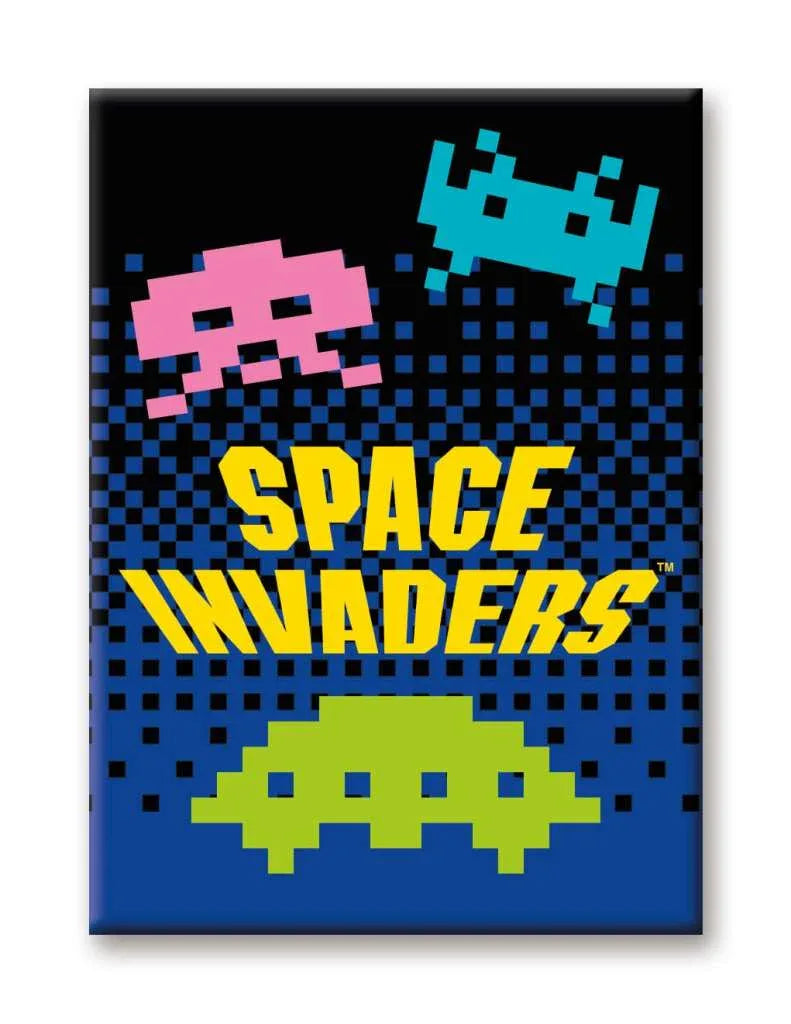 Space Invaders Aliens Magnet - Robotto