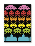 Space Invaders Regnbåge Magnet - Robotto
